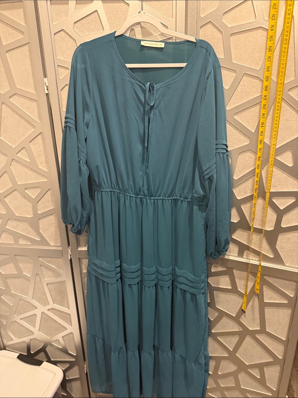 Rusttydustty Teal Maxi Dress - Women’s Elegant Long Dress